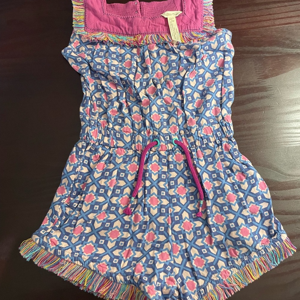 Matilda Jane Blue and Pink Patterned One Piece